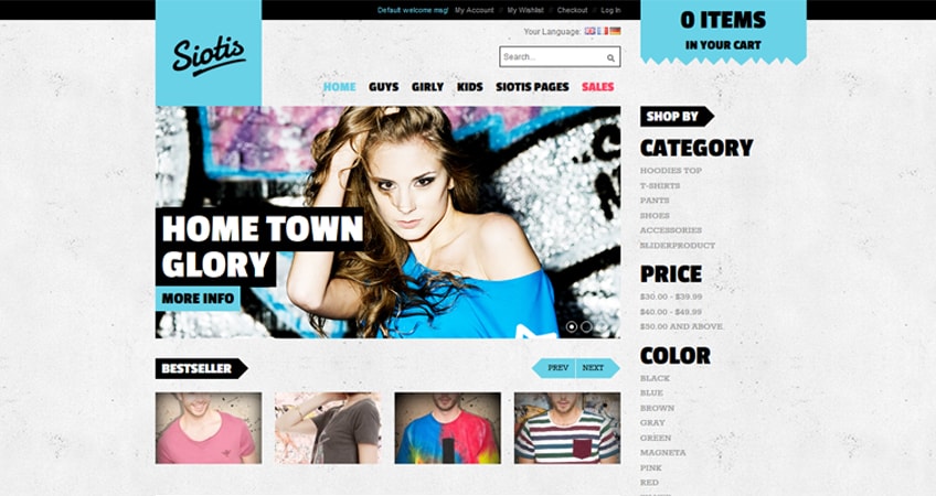 JM Siotis - Street-style Responsive Magento Theme