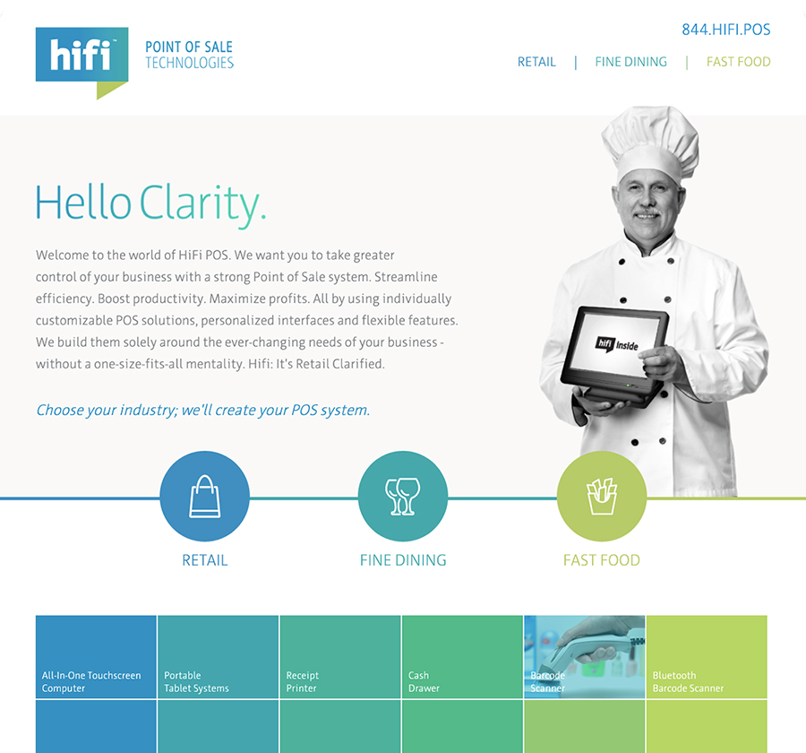 Hifi POS Website Design our work portfolio